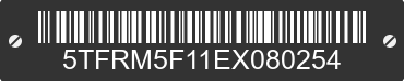 2014 TOYOTA Tundra 5TFRM5F11EX080254 VIN decoded