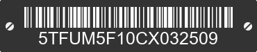 2012 TOYOTA Tundra 5TFUM5F10CX032509 VIN decoded