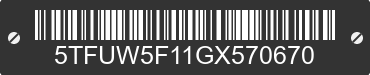 2016 TOYOTA Tundra 5TFUW5F11GX570670 VIN decoded