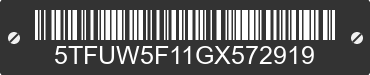 2016 TOYOTA Tundra 5TFUW5F11GX572919 VIN decoded