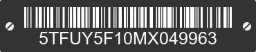 2021 TOYOTA Tundra 5TFUY5F10MX049963 VIN decoded