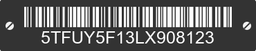 2020 TOYOTA Tundra 5TFUY5F13LX908123 VIN decoded