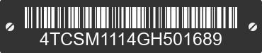 2016 TRITON Triton 4TCSM1114GH501689 VIN decoded