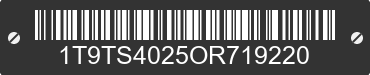 0 TROXELL COMPANY Troxell Company 1T9TS4025OR719220 VIN decoded