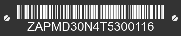 2026 VESPA GTS ZAPMD30N4T5300116 VIN decoded