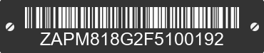 2015 VESPA Primavera / Sprint 150 ZAPM818G2F5100192 VIN decoded