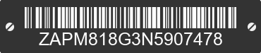 2022 VESPA Primavera / Sprint 150 ZAPM818G3N5907478 VIN decoded