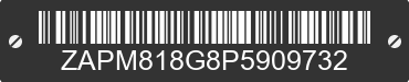 2023 VESPA Primavera / Sprint 150 ZAPM818G8P5909732 VIN decoded