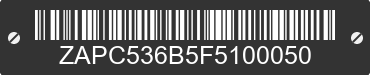 2015 VESPA Primavera / Sprint 50 ZAPC536B5F5100050 VIN decoded
