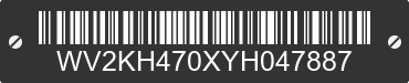 2000 VOLKSWAGEN EuroVan WV2KH470XYH047887 VIN decoded