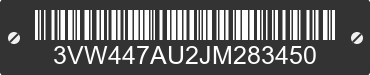 2018 VOLKSWAGEN Golf GTI 3VW447AU2JM283450 VIN decoded