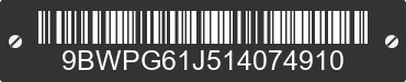 2001 VOLKSWAGEN GTI 9BWPG61J514074910 VIN decoded