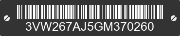 2016 VOLKSWAGEN Jetta 3VW267AJ5GM370260 VIN decoded