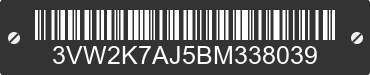 2011 VOLKSWAGEN Jetta 3VW2K7AJ5BM338039 VIN decoded