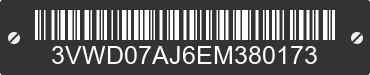 2014 VOLKSWAGEN Jetta 3VWD07AJ6EM380173 VIN decoded