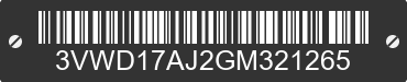 2016 VOLKSWAGEN Jetta 3VWD17AJ2GM321265 VIN decoded