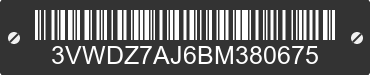 2011 VOLKSWAGEN Jetta 3VWDZ7AJ6BM380675 VIN decoded