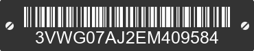 2014 VOLKSWAGEN Jetta 3VWG07AJ2EM409584 VIN decoded