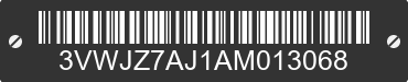 2010 VOLKSWAGEN Jetta 3VWJZ7AJ1AM013068 VIN decoded