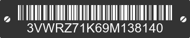 2009 VOLKSWAGEN Jetta 3VWRZ71K69M138140 VIN decoded