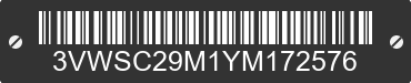 2000 VOLKSWAGEN Jetta 3VWSC29M1YM172576 VIN decoded