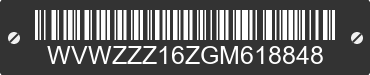 1986 VOLKSWAGEN Jetta WVWZZZ16ZGM618848 VIN decoded