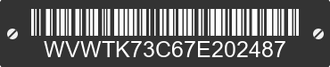 2007 VOLKSWAGEN Passat WVWTK73C67E202487 VIN decoded