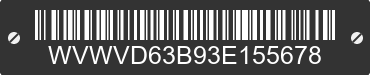2003 VOLKSWAGEN Passat WVWVD63B93E155678 VIN decoded