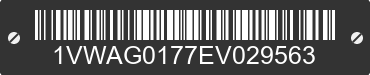 1984 VOLKSWAGEN Rabbit 1VWAG0177EV029563 VIN decoded