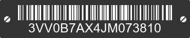 2018 VOLKSWAGEN Tiguan 3VV0B7AX4JM073810 VIN decoded