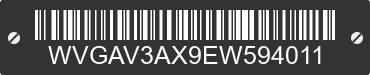 2014 VOLKSWAGEN Tiguan WVGAV3AX9EW594011 VIN decoded