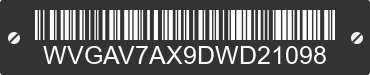 2013 VOLKSWAGEN Tiguan WVGAV7AX9DWD21098 VIN decoded