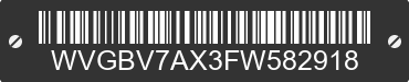 2015 VOLKSWAGEN Tiguan WVGBV7AX3FW582918 VIN decoded