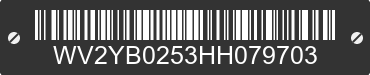 1987 VOLKSWAGEN Vanagon WV2YB0253HH079703 VIN decoded
