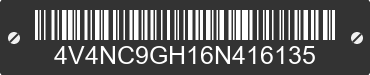 2006 VOLVO TRUCK VNL 4V4NC9GH16N416135 VIN decoded