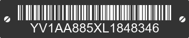 1990 VOLVO 240 Series YV1AA885XL1848346 VIN decoded
