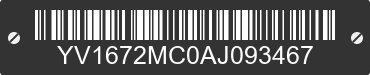 2010 VOLVO C70 YV1672MC0AJ093467 VIN decoded