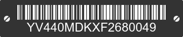 2015 VOLVO XC60 YV440MDKXF2680049 VIN decoded