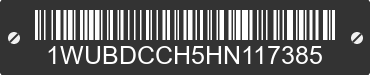 2017 WHITE Conventional Medium 1WUBDCCH5HN117385 VIN decoded
