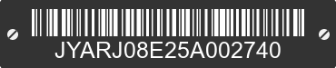 2005 YAMAHA FZ6 JYARJ08E25A002740 VIN decoded