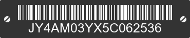 2005 YAMAHA Grizzly 660 JY4AM03YX5C062536 VIN decoded