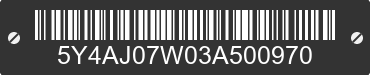 2003 YAMAHA Kodiak 400 5Y4AJ07W03A500970 VIN decoded