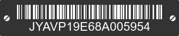2008 YAMAHA XV1700 Road Warrior JYAVP19E68A005954 VIN decoded