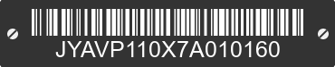 2007 YAMAHA XVS1100 / V Star 1100 JYAVP110X7A010160 VIN decoded