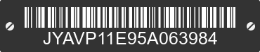 2005 YAMAHA XVS1100 / V Star 1100 JYAVP11E95A063984 VIN decoded