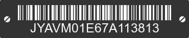 2007 YAMAHA XVS650 (V Star 650) JYAVM01E67A113813 VIN decoded