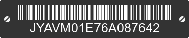 2006 YAMAHA XVS650 (V Star 650) JYAVM01E76A087642 VIN decoded
