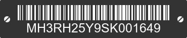 2025 YAMAHA YZF-R3 MH3RH25Y9SK001649 VIN decoded