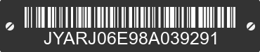 2008 YAMAHA YZF-R6 JYARJ06E98A039291 VIN decoded