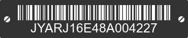 2008 YAMAHA YZF-R6 JYARJ16E48A004227 VIN decoded